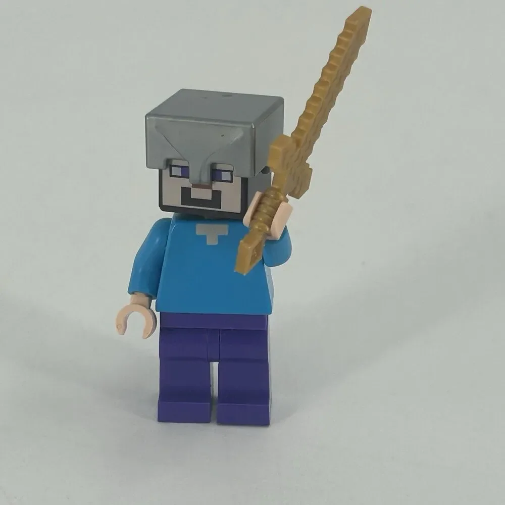 Lego Minecraft Mini Figure Steve 21121 21125 MIN016 Fast Shipping
